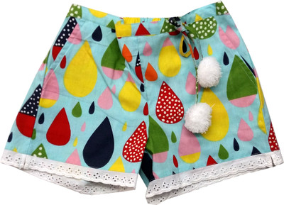 

Always Kids Short For Girls Casual Printed Cotton(Light Blue, Pack of 1, Pink