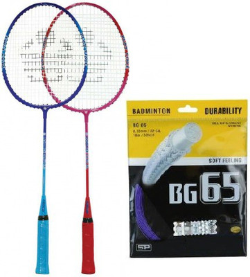 

Cosco Combo of Two- 'Cb-80' Junior Badminton racket (Pack of 2) + One 'BG-65' Badminton string (Color On Availability)- Badminton Kit