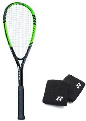 

Nivia Combo of Two, One 'Attack Ti' Squash Racquet and Two Wrist Bands- Squash Kit