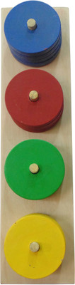 

WISSEN Wooden Colour Sorter learning toy(Multicolor)
