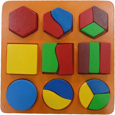 

WISSEN Wooden Multi Shape Sorter toy(Multicolor)