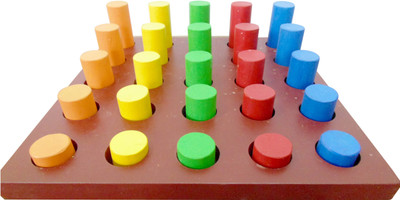

WISSEN Wooden Shape and Size Sorter Increase Decrease Big(Multicolor)