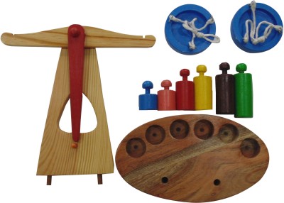 

WISSEN Wooden Balancing weight and Measurement learning toy(Multicolor)