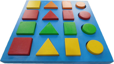 

WISSEN Wooden 4 line Shape Sorter(Multicolor)