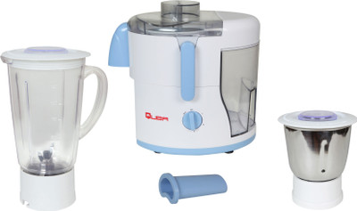 Quba JM 80 500 W Juicer Mixer Grinder(White, Blue, 2 Jars)