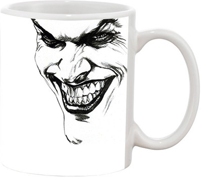 

Ashvah Joker 1439 Ceramic Mug(350 ml), Multicolor