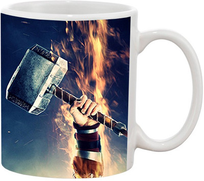 

Ashvah Thor 1424 Ceramic Mug(350 ml), Multicolor