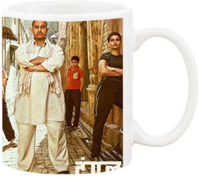 

Ashvah Aamir Khan Dangal Team Ceramic Mug(350 ml), White