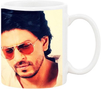 

Ashvah Shahrukh Khan 11 Ceramic Mug(350 ml), Multicolor