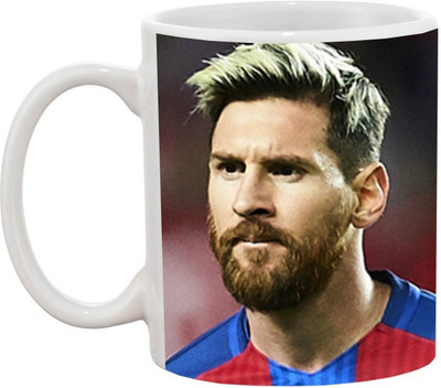 

Ashvah Lionel Messi 1291 Ceramic Mug(350 ml), Multicolor