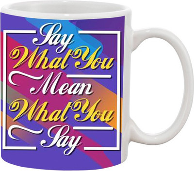 

Ashvah Quote 956 Ceramic Mug(350 ml), White