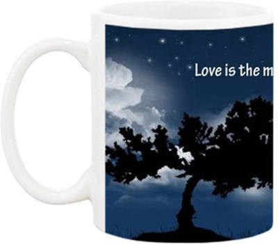 

Ashvah Loves is Master Key Ceramic Mug(350 ml), Multicolor