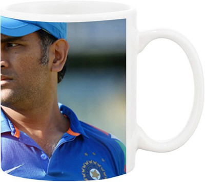 ARTBUG Ms Dhoni 1085 Ceramic Coffee Mug(350 ml)