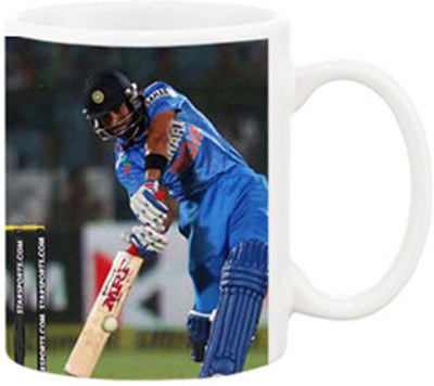 

Ashvah Virat Kohli 1009 Ceramic Mug(350 ml), White