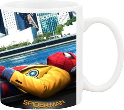 

Ashvah Spider Man 1606 Ceramic Mug(350 ml), Multicolor