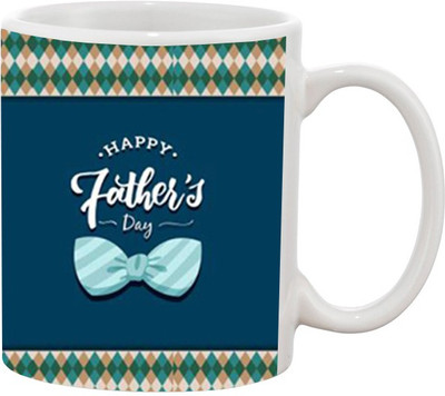 

Ashvah Happy Father's Day 1414 Ceramic Mug(350 ml), Multicolor