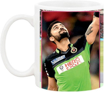 

Ashvah Virat Kohli 986 Ceramic Mug(350 ml), White