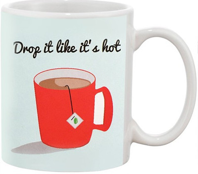 

Ashvah Drop Ceramic Mug(350 ml), Multicolor