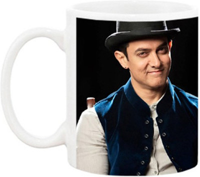ARTBUG Aamir Khan 1030 Ceramic Coffee Mug(350 ml)