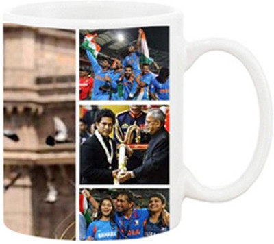 

Ashvah Sachin Tendulkar 1001 Ceramic Mug(350 ml), White