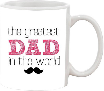 

Ashvah Happy Father's Day 1382 Ceramic Mug(350 ml), Multicolor
