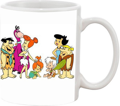 

Ashvah Cartoon 1390 Ceramic Mug(350 ml), Multicolor