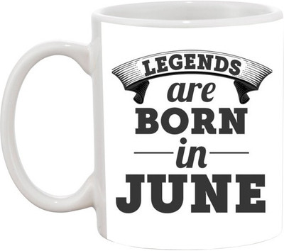 ARTBUG Legends are Born in June -1914 Ceramic Coffee Mug(350 ml)