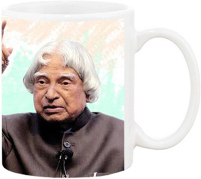 

Ashvah Dr.Apj Abdul Kalam Ceramic Mug(350 ml), Multicolor
