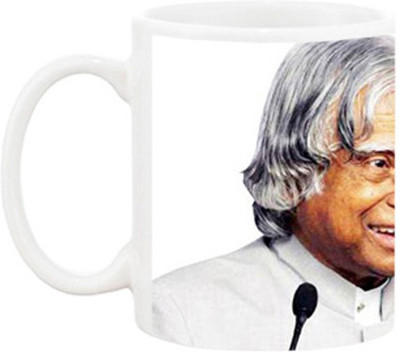 

Ashvah Dr.Apj Abdul Kalam 1161 Ceramic Mug(350 ml), Multicolor
