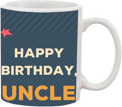 

Ashvah Happy Birthady 1613 Ceramic Mug(350 ml), Multicolor
