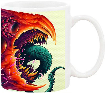 

Ashvah Dragon Ceramic Mug(350 ml), Multicolor