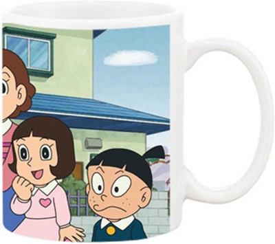 

Ashvah Cartoon Ninja Hattori Ceramic Mug(350 ml), Multicolor