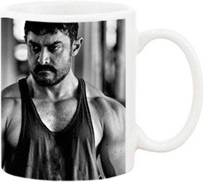 

Ashvah Aamir Khan Dangal Ceramic Mug(350 ml), White