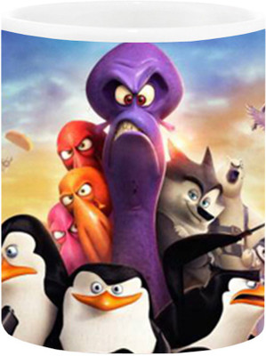 

Ashvah Penguins Ceramic Mug(350 ml), Multicolor