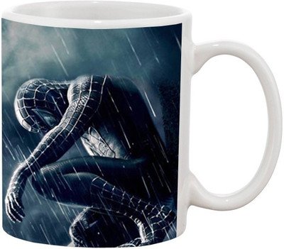 

Ashvah Spider Man 1607 Ceramic Mug(350 ml), Multicolor