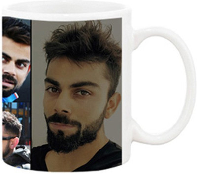 

Ashvah Virat Kohli 1007 Ceramic Mug(350 ml), White