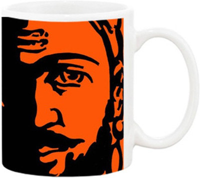 

Ashvah Printed Design 1147 Ceramic Mug(350 ml), Multicolor