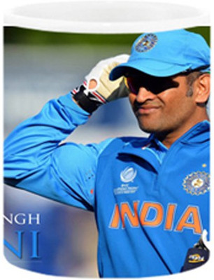 ARTBUG Ms Dhoni 1023 Ceramic Coffee Mug(350 ml)