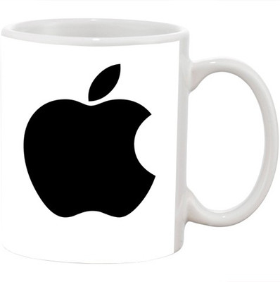 

Ashvah Apple Ceramic Mug(350 ml), Multicolor