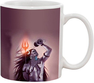 

Ashvah Bhole Baba 1407 Ceramic Mug(350 ml), Multicolor