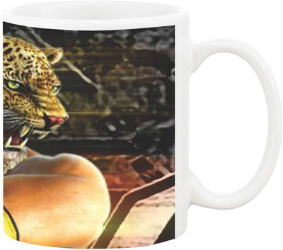 

Ashvah Tekken 5 king Game Ceramic Mug(350 ml), Multicolor