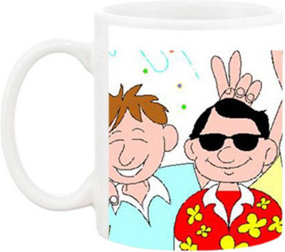 

Ashvah Happy Birthday 1131 Ceramic Mug(350 ml), Multicolor