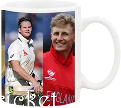 

Ashvah Future of Cricket 987 Ceramic Mug(350 ml), White