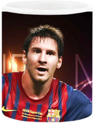 

Ashvah Lionel Messi 1099 Ceramic Mug(350 ml), Multicolor