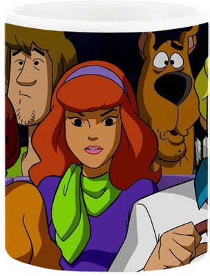 

Ashvah Scooby Dooby Doo Cartoon Ceramic Mug(350 ml), Multicolor