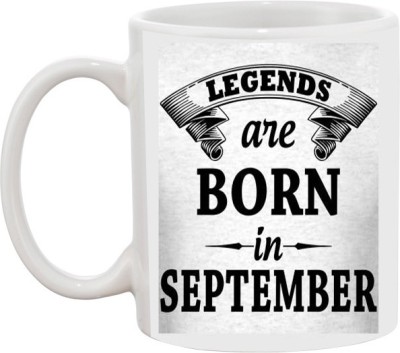 ARTBUG Legends are Born in September -1917 Ceramic Coffee Mug(350 ml)