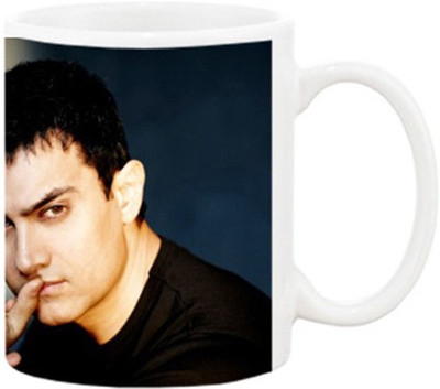 

Ashvah Aamir Khan 1031 Ceramic Mug(350 ml), White