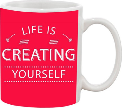 

Ashvah LIFE 958 Ceramic Mug(350 ml), White
