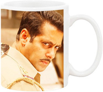 

Ashvah Salman Khan Dabang Ceramic Mug(350 ml), Multicolor