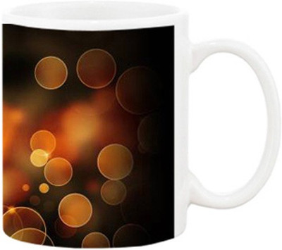 Ashvah Printed 1102 Ceramic Mug(350 ml), Multicolor